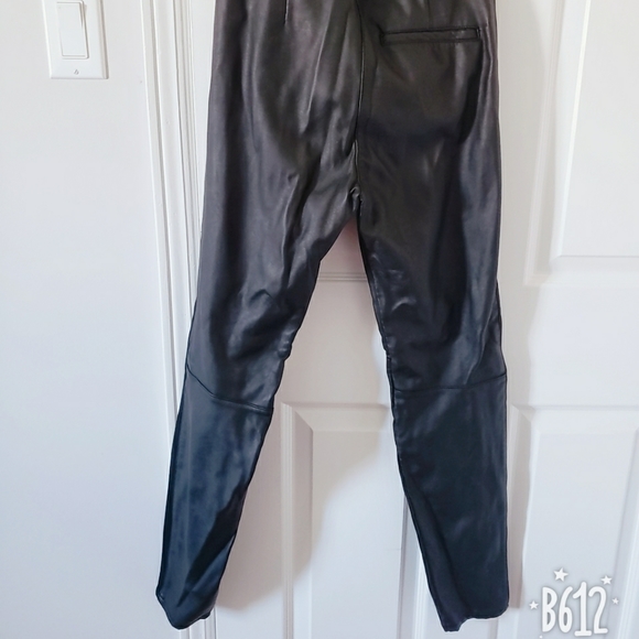 H & M women's Pleather long pants - Picture 2 of 4